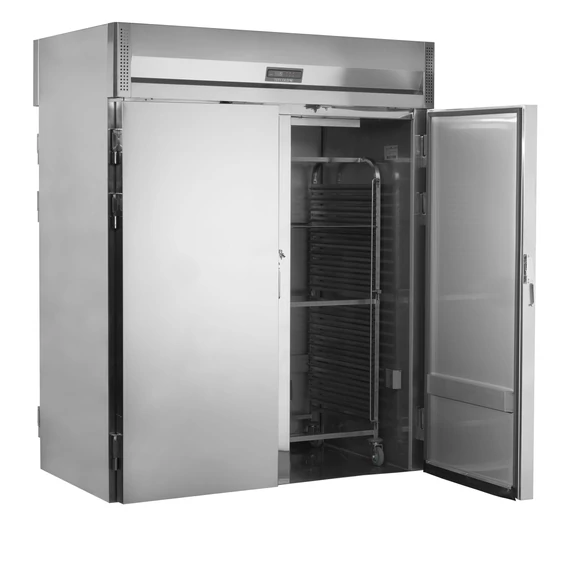 Átgurítható hűtő – 832 L – rozsdamentes (inox)