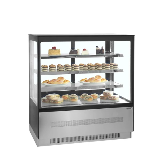 Hűtött bemutatópult – 210 L – rozsdamentes (inox)