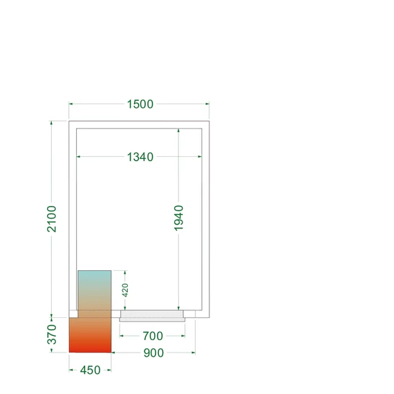 Hűtőkamra – 5.3 m³