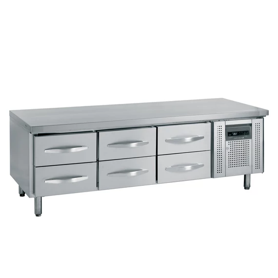 Alátéthűtő – 6 fiók – rozsdamentes