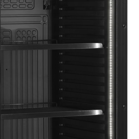 Italhűtő – 345 L – fekete - reklámfelülettel