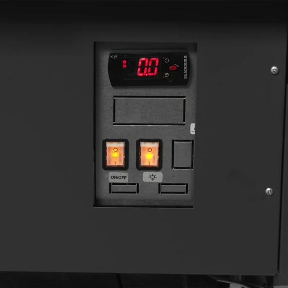 Csemegepult – 489 L – Szürke külső, rozsdamentes (inox) belső