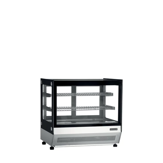 Hűtött asztali bemutatóvitrin – 67 L – rozsdamentes (inox)