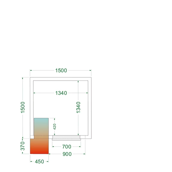 Hűtőkamra – 3.66 m³