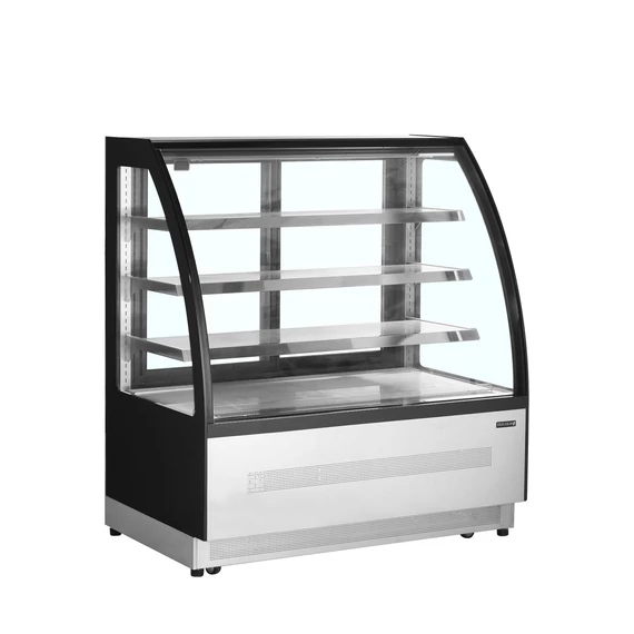 Hűtött bemutatópult – 218 L – rozsdamentes (inox)