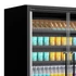 Galaxy+ Fekete Szupermarket többpolcos hűtő – 1258 L – 4 ajtós